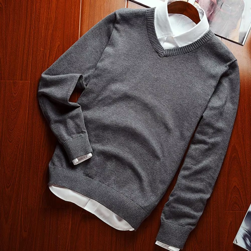 Classic V-neck men's sweater for everyday wear and the office