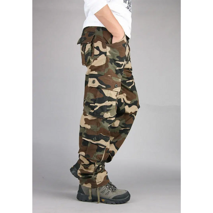 Cargo trousers for men - Military leisure trousers with pockets, robust quality