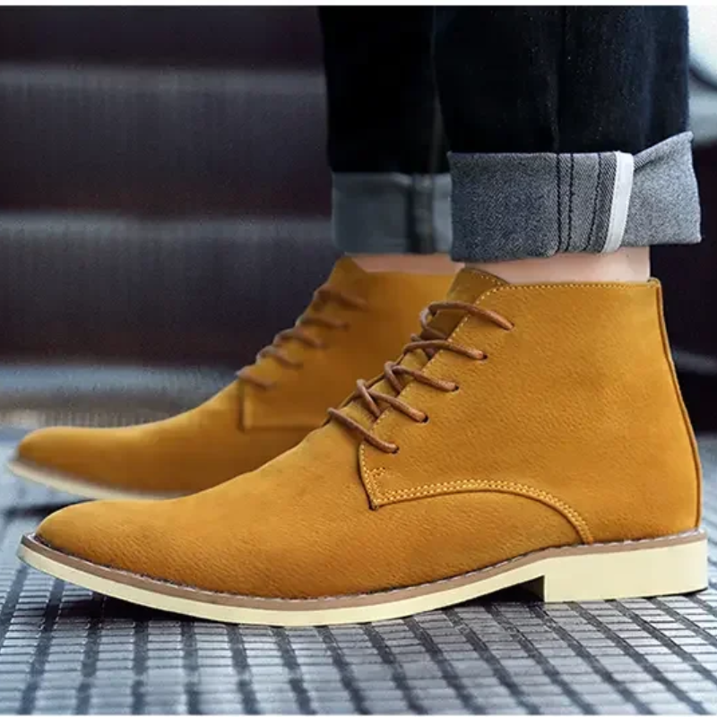 Elegant suede chukka boots for men, comfortable ankle boots