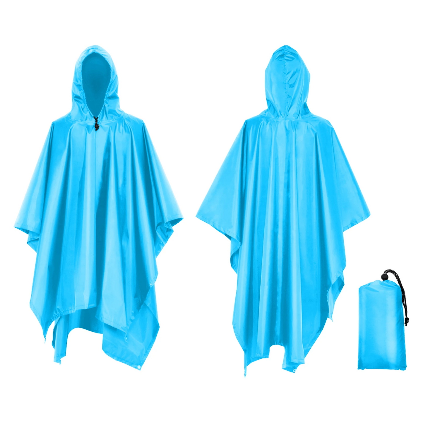 Men's mackintosh poncho waterproof lightweight with hood