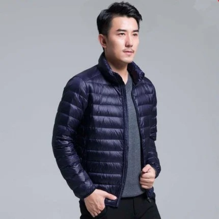 Lightweight quilted transitional jacket for men - Windproof, casual