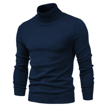 Turtleneck jumper men | Fashionable slim fit knitted jumper