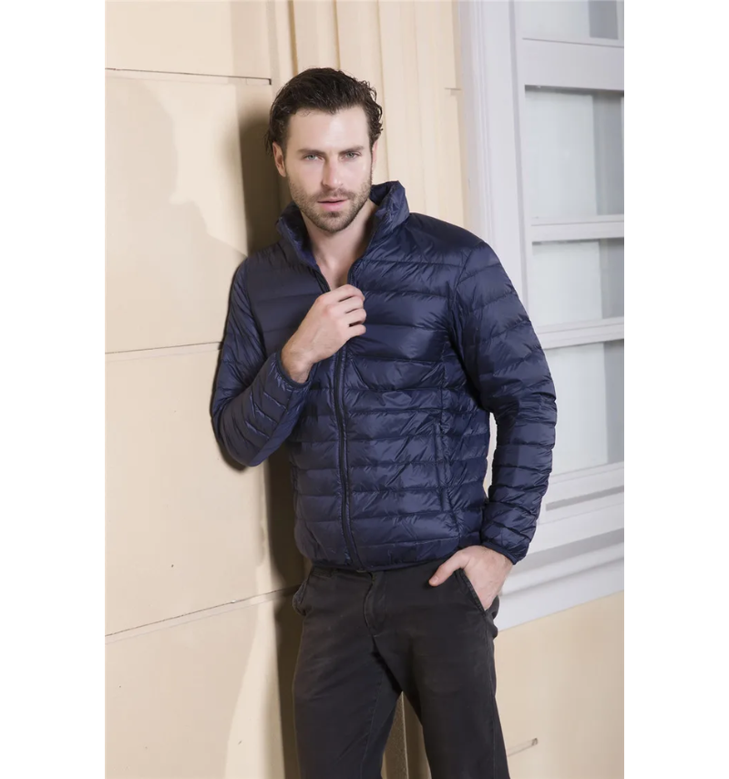 Men's quilted transition jacket - Lightweight, insulated, casual