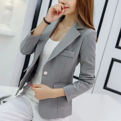 Stylish Women's Blazer With Ankle Button Closure