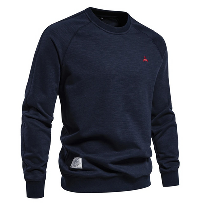 Men's sweater with raglan sleeves, round neck Casual jumper