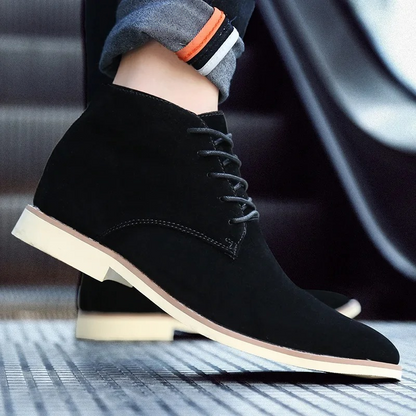 Comfortable suede chukka boots for men, non-slip ankle boots