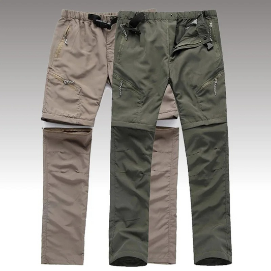 Cargo trousers for men Detachable outdoor trousers with zip pockets