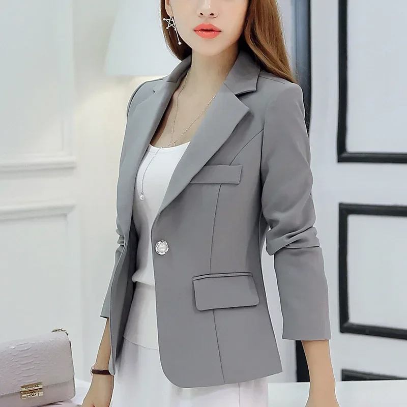 Elegant Ladies Blazer With Ankle Button Closure - Perfect For Office