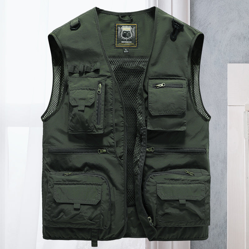 Unisex - Tactical Vest - Durable Fabric - Multi-Pocket Outdoor Gear