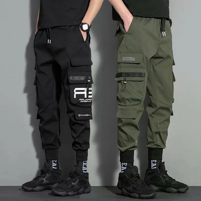 Cargo trousers for men Multifunctional cargo jogging trousers with zip pockets