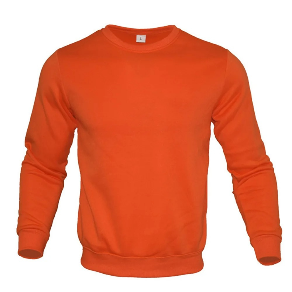 Men's sweater, round neck long sleeve basic jumper