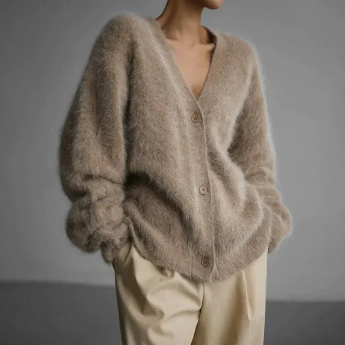 Cashmere couture cardigan