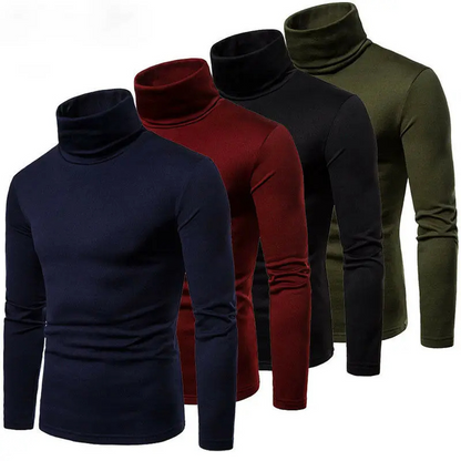 Turtleneck jumper for men - Comfortable turtleneck jumper for everyday and leisure wear