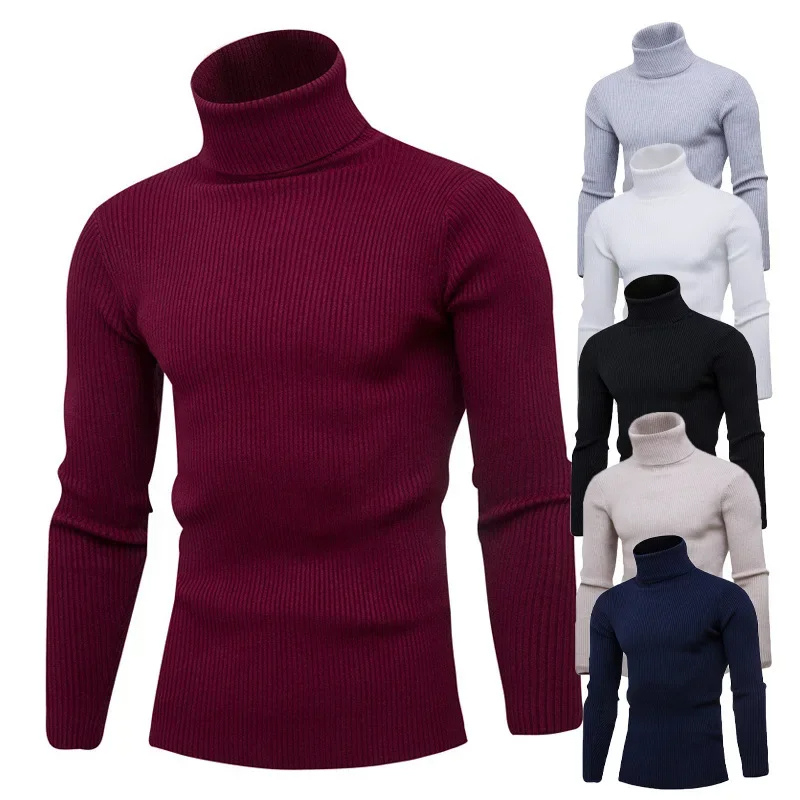 Turtleneck jumper men - Comfortable turtleneck jumper made of breathable fabric