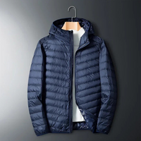 Navy blue with hood