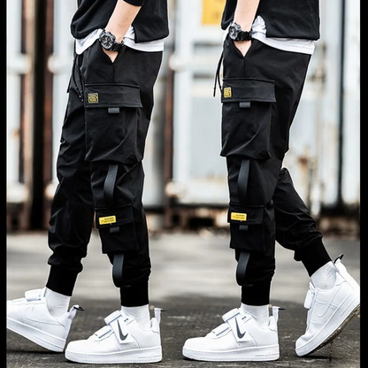 Cargo trousers - men's cargo trousers with pockets, slim fit, streetwear joggers