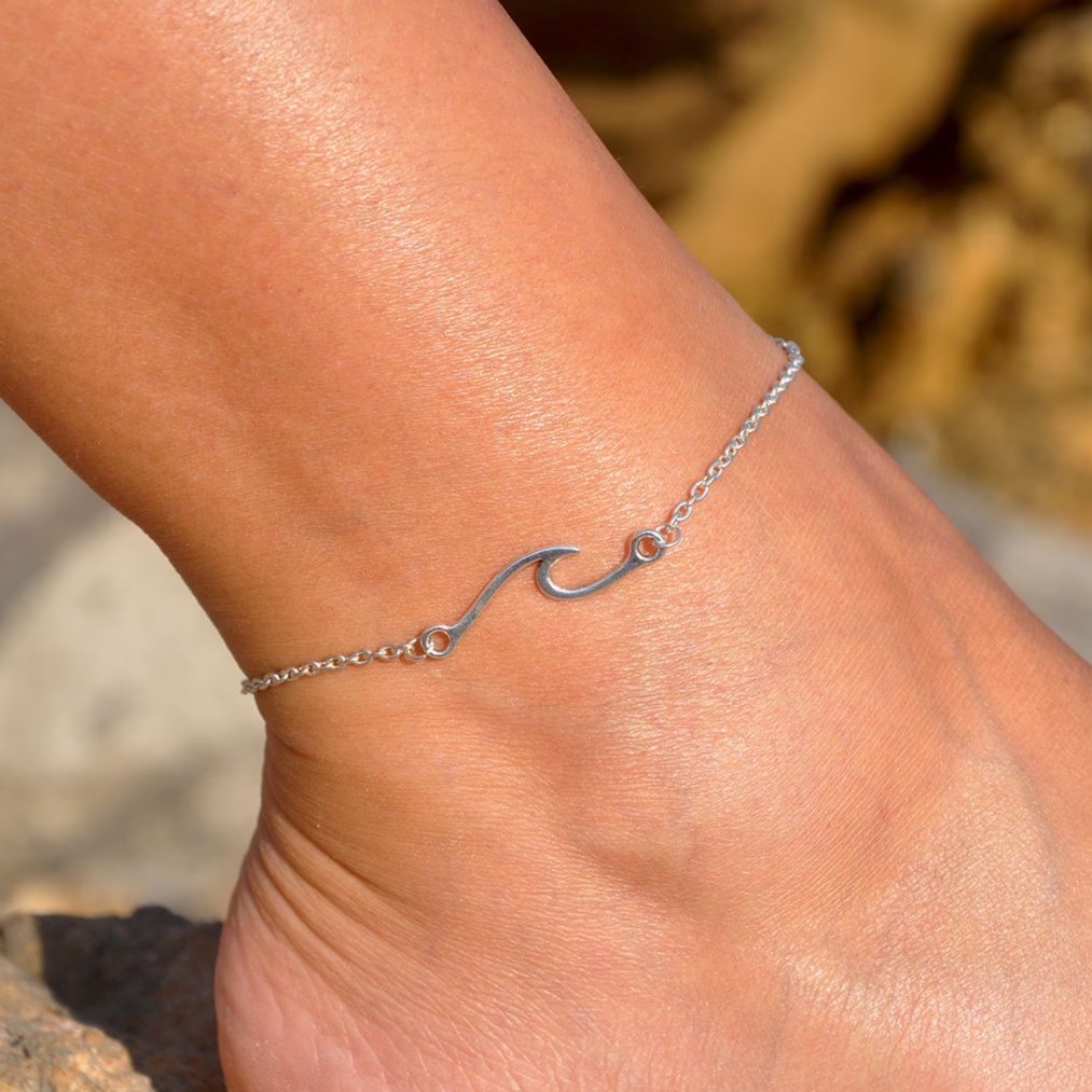 Sea wave anklet