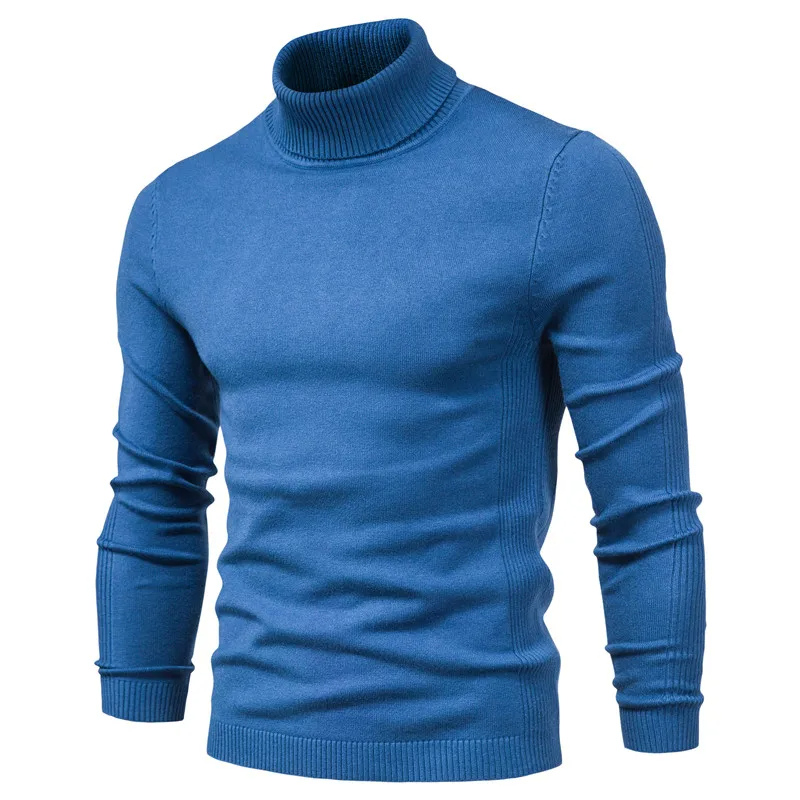 Turtleneck jumper men | Fashionable slim fit knitted jumper