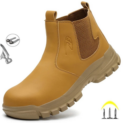 Men's boots with waterproof upper and padded sole