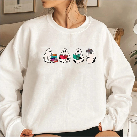 Cute Spirit-themed Graphic Sweater For Casual Style - Women's Sweater