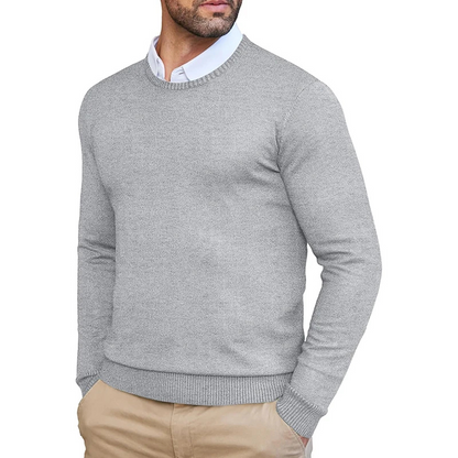 Timeless Round Neck Men's Sweater for a Classic and Elegant Look