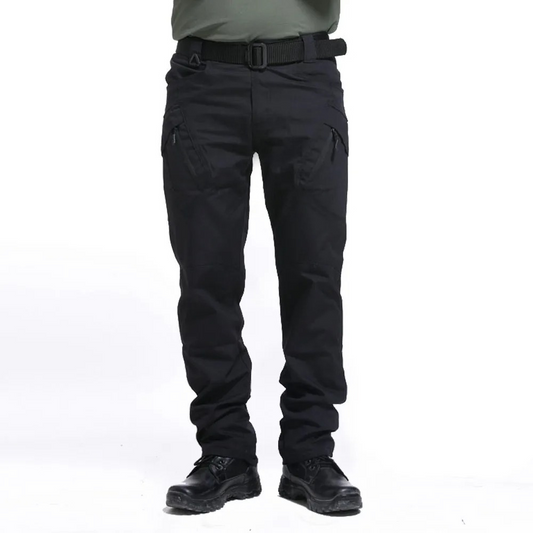 Cargo trousers men - Tactical outdoor trousers with zip pockets, robust fit