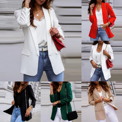 Chic Women's Long-Sleeved Blazer - Perfect For Any Occasion