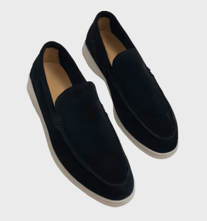 Stylish leather men's loafers