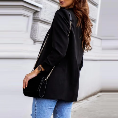 Chic Women's Long-Sleeved Blazer - Perfect For Any Occasion