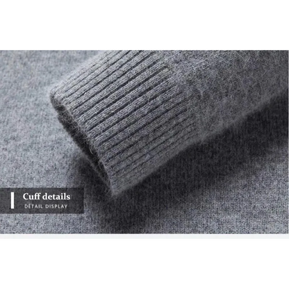 Men's turtleneck jumper - Classic turtleneck jumper made from the finest wool