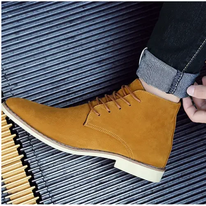 Elegant suede chukka boots for men, comfortable ankle boots