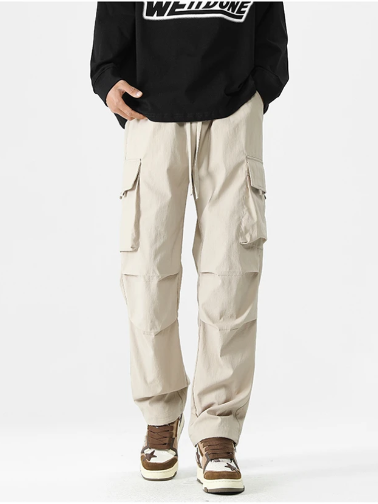 Cargo trousers for men - Wide leisure trousers with side pockets, comfortable fit