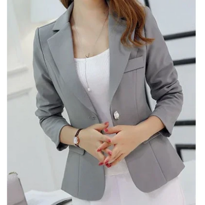 Stylish Women's Blazer With Ankle Button Closure