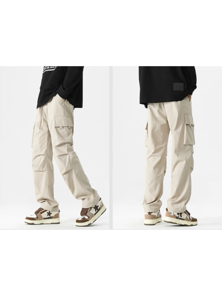 Cargo trousers for men - Wide leisure trousers with side pockets, comfortable fit