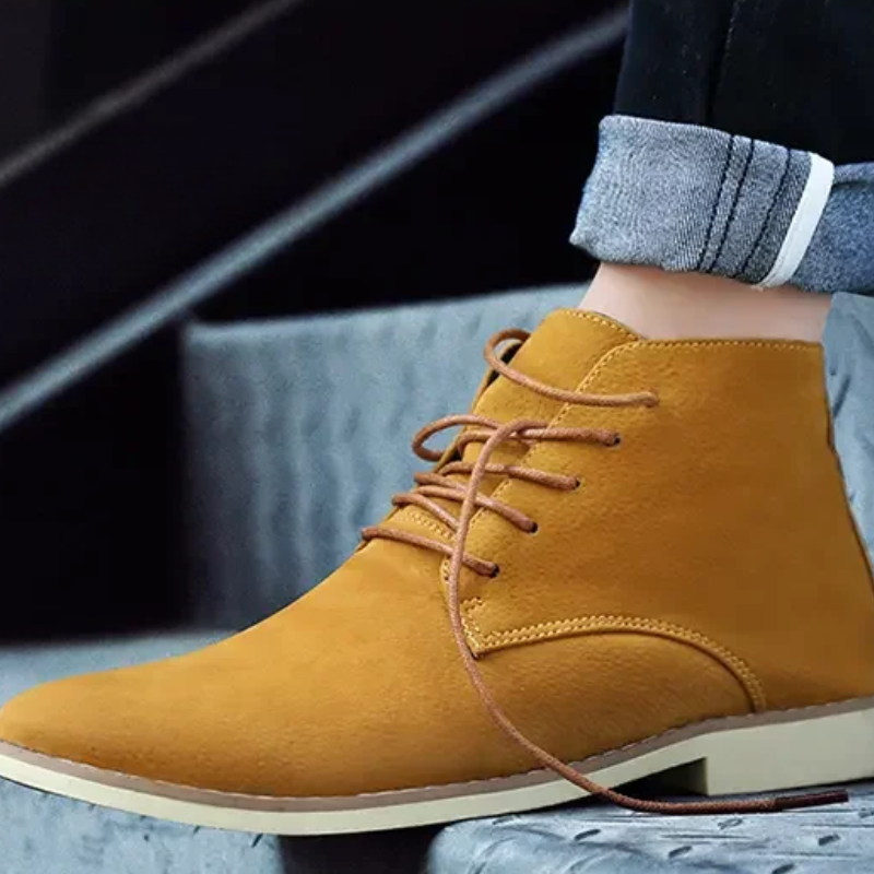 Elegant suede chukka boots for men, comfortable ankle boots