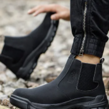 Men's boots with waterproof upper and padded sole