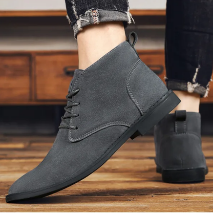 Classic suede chukka boots for men, comfortable casual shoes