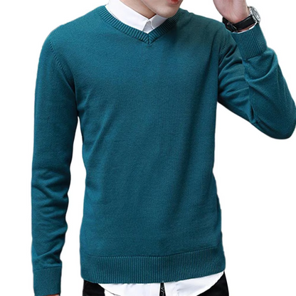 Classic V-neck men's sweater for everyday wear and the office