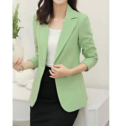 Elegant Ladies Blazer With Ankle Button Closure - Suitable For Office