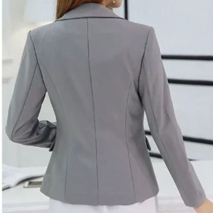 Stylish Women's Blazer With Ankle Button Closure