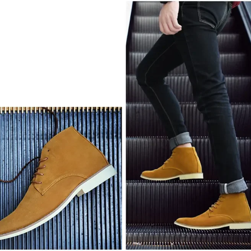 Elegant suede chukka boots for men, comfortable ankle boots