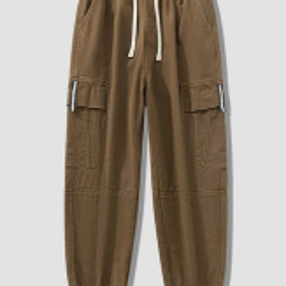 Cargo trousers men - Casual jogging trousers with side pockets, comfortable waistband