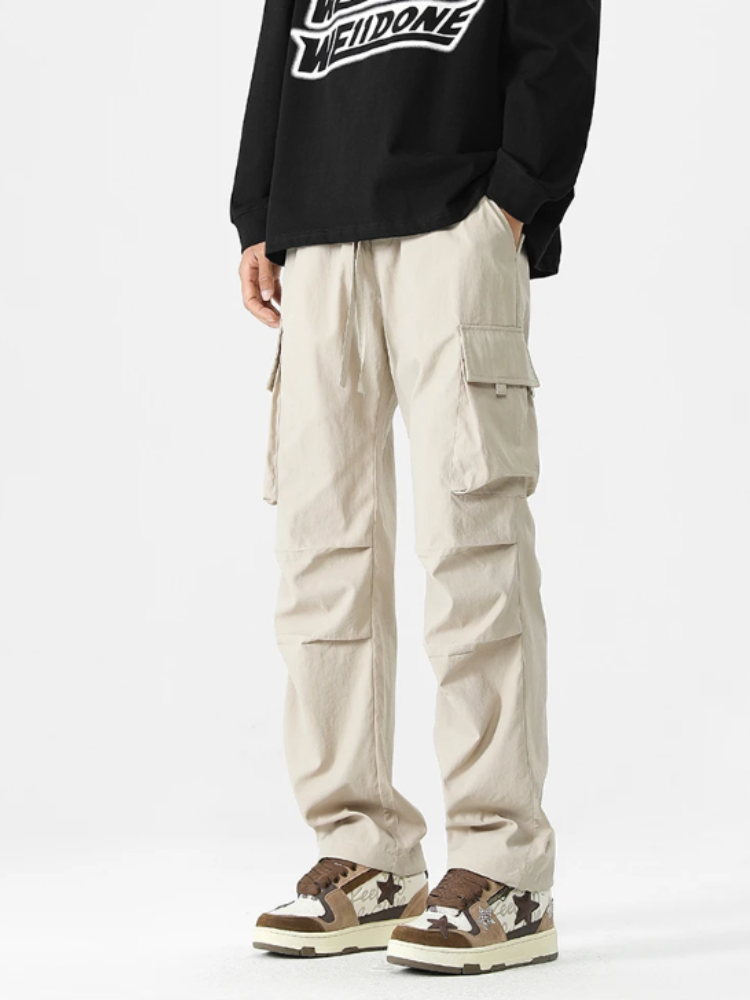 Cargo trousers for men - Wide leisure trousers with side pockets, comfortable fit