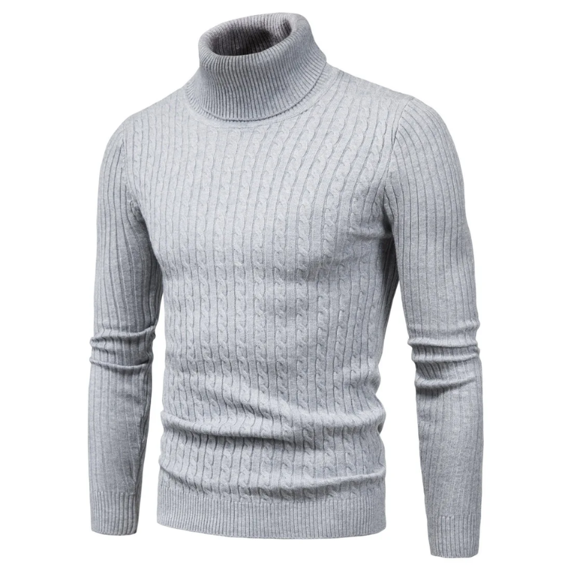 Elegant knitted jumper with high-quality material - Turtleneck jumper men