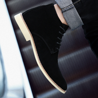 Comfortable suede chukka boots for men, non-slip ankle boots