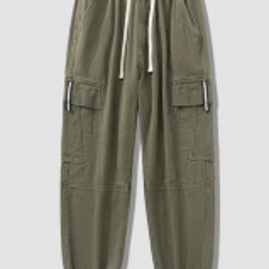 Cargo trousers men - Casual jogging trousers with side pockets, comfortable waistband