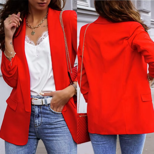 Chic Women's Long-Sleeved Blazer - Perfect For Any Occasion