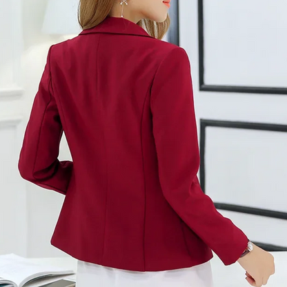 Stylish Women's Blazer With Ankle Button Closure