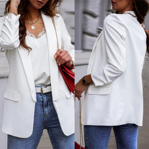 Chic Women's Long-Sleeved Blazer - Perfect For Any Occasion