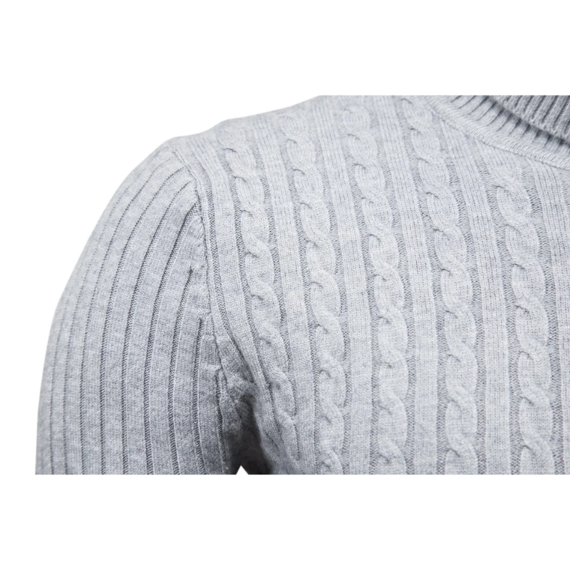 Elegant knitted jumper with high-quality material - Turtleneck jumper men